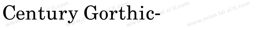 Century Gorthic字体转换